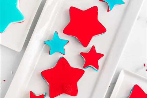 Red, White, and Blue Jello Stars