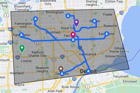 Hamburgers Detroit, MI - Google My Maps