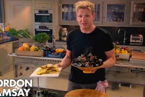 Steamed Mussels with Saffron Flatbread | Fast Food with Gordon Ramsay