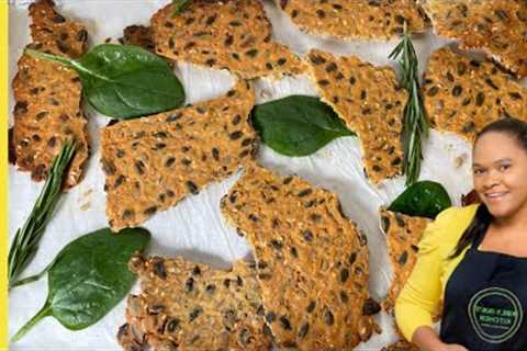 Super Crispy Seeded Crackers I Easy Recipes I Vegan, Gluten Free