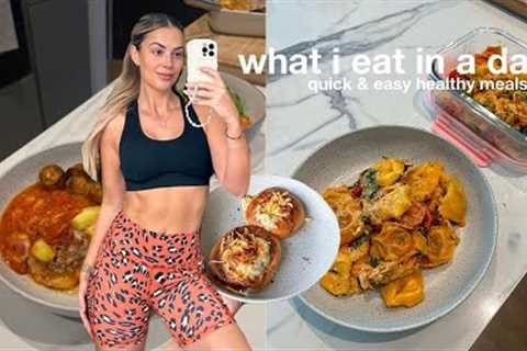 FULL DAY OF EATING TO STAY LEAN | 15 minute meals