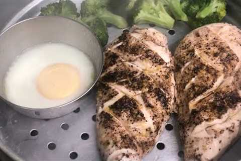 Steam Chicken Recipe | GYM DIET SPECIAL STEAM CHICKEN | LEMON AND PEPPER STEAM CHICKEN RECIPE