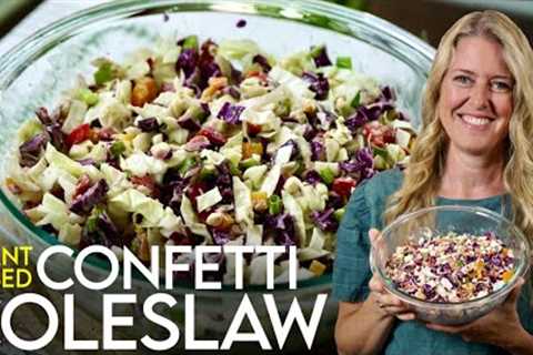 Plant-Based Confetti Coleslaw 🎉 Celebrate Your Salad!