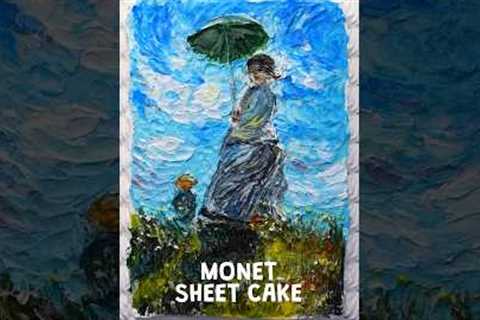 Cake decoration is an art with this Monet Cake Design! #shorts