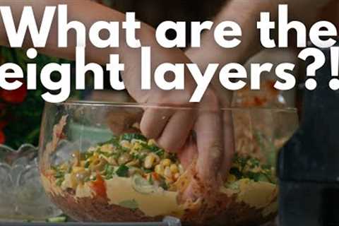 Ultimate Vegan Eight-Layer Nacho Dip Recipe | Plant-Based WFPB