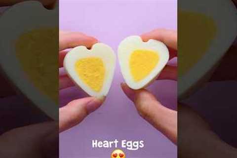 Spread the love with this heart-shaped egg tutorial! 🥚💕 #shorts