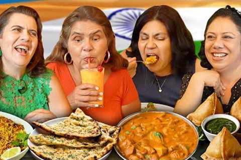 Mexican Moms Try Indian Food!