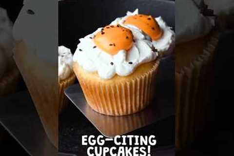 Super cute and crackin' good Egg Cupcakes! #shorts