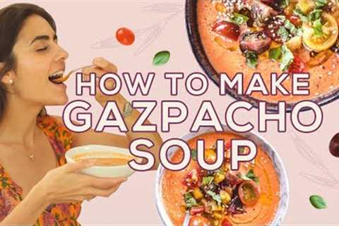 How to Make Gazpacho Soup - Easy Vegan Recipe - Two Spoons