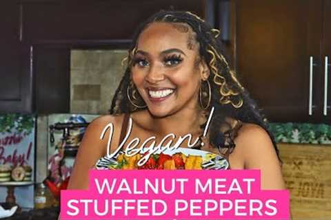 The Best Walnut Meat recipe and Stuffed Peppers| Chef Joya