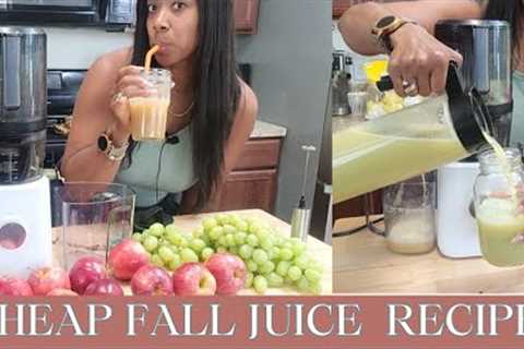 CHEAP FALL JUICE RECIPES || Pumpkin spice almond milk