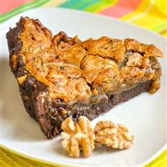Walnut Brownie Pie
