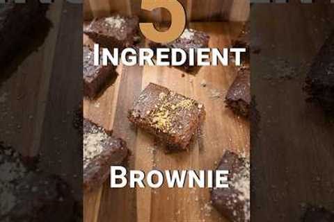 5 ingredient brownie #shorts  #vegan #veganrecipes #fiveingredients #brownie #baking #plantbased