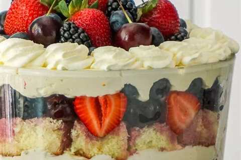 White Chocolate Cheesecake Trifle with Summer Fruit