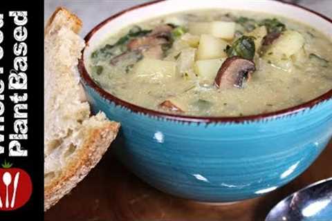 Plant Based Vegan Mushroom Potato Soup : The Whole Food Plant Based Recipes