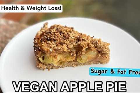 Healthy Vegan APPLE PIE 🍎 Fat Free, Sugar Free, Gluten Free / Weight Loss
