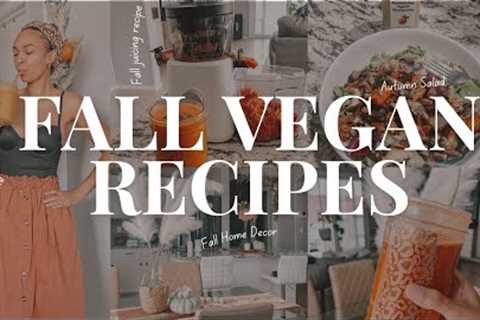 Effortless Fall Vegan Recipes| DIY Garland Decor Idea