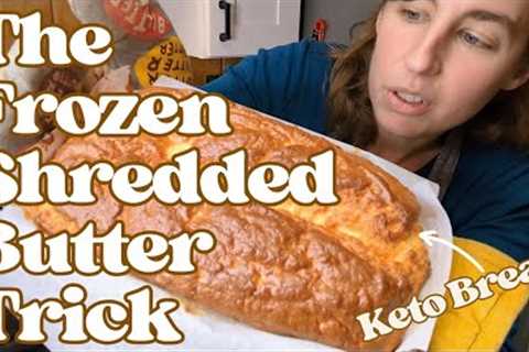 🧈Frozen Shredded Butter Bread **Made with my KETO Bread Dry Mix**