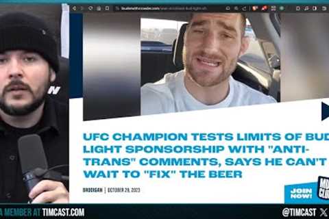 UFC Fighter Just OWNED Bud Light, Sean Strickland Issues Statement FORCING Bud Light To Reject Woke
