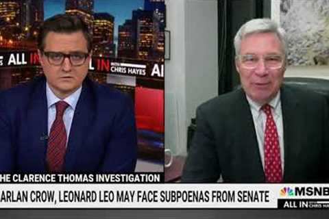 Sen. Whitehouse Joins Chris Hayes to Announce Subpoenas in the Supreme Court Ethics Investigation
