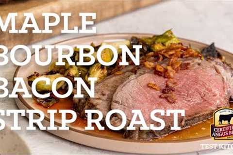 Maple Bourbon Bacon Strip Roast