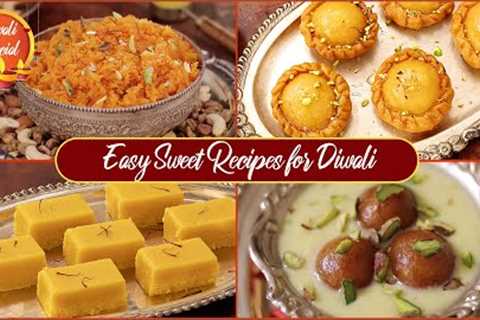 4 Easy Diwali Sweet Recipes | Festival Sweets Recipes | Diwali Sweet Recipes at Home | Indian Sweets