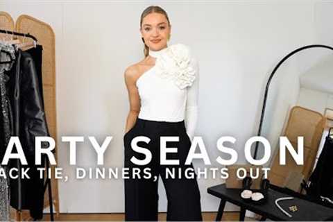 PARTY SEASON IS HERE! LOOKS FOR ALL OCCASIONS (BLACK TIE EVENTS, MEALS, PARTIES, WINTER WEDDINGS)