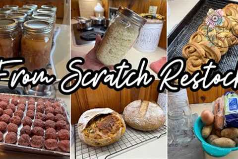 Restocking My Freezer and Pantry From Scratch || Making Homemade Food Convenient