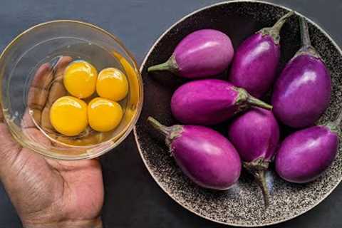 Just Add Eggs With Eggplants Its So Delicious/ Simple Healthy Breakfast Recipe/ Cheap & Tasty..