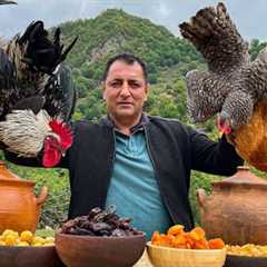 How to cook a Delicacy of Chicken and Rice? A tender recipe for PILAF cooked in the Village