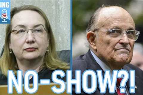 Giuliani displays BIZARRE BEHAVIOR ahead of defamation trial