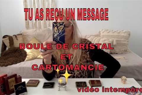 🔮TU AS REÇU UN MESSAGE🔮 Boule de Cristal et Cartomancie (vidéo intemporelle)