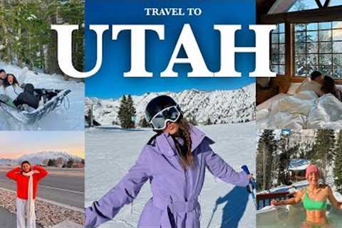 Ski Vlog: travel to Utah, skiing, and a cozy Christmas cabin