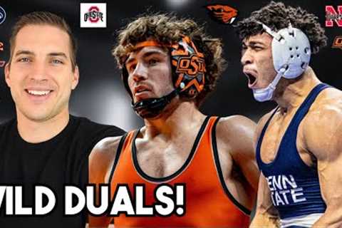 OK State beats NC State, Penn State finally wrestles, major upsets and more...