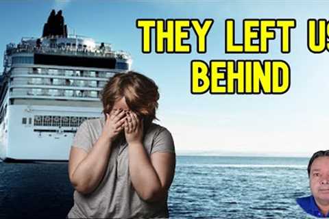 PASSENGERS WATCH SHIP LEAVE  THEM BEHIND FROM PARKING LOT   CRUISE NEWS