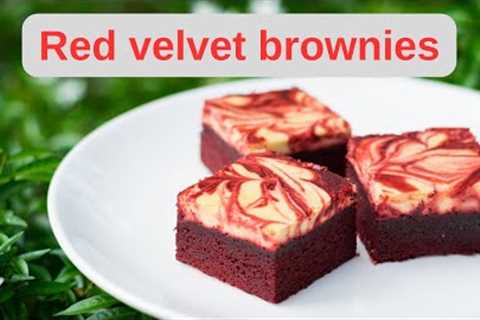Red velvet brownies low carb recipe: Keto bliss valentine''s day