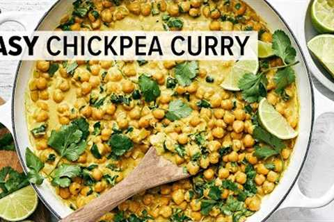 CHICKPEA CURRY | Easy Vegetarian Curry Recipe!