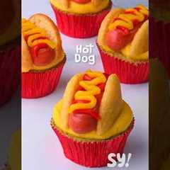 Hot Dog Cupcake #shorts #soyummy #dessertideas