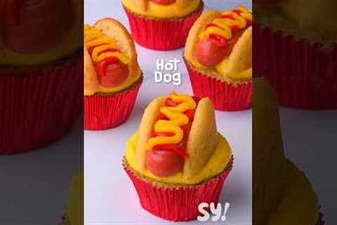 Hot Dog Cupcake #shorts #soyummy #dessertideas