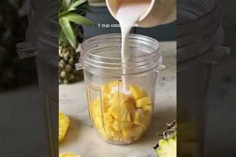 *YUMMIEST* PINEAPPLE CHIA PUDDING RECIPE #shorts