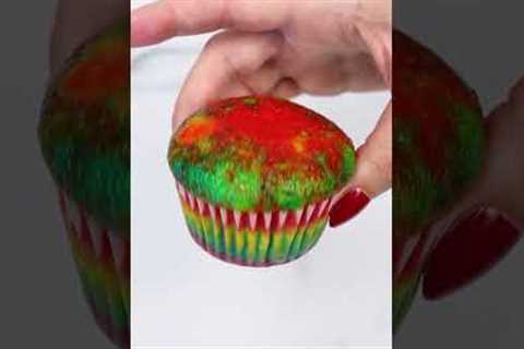 Feel the love with a perfect rainbow cupcake!