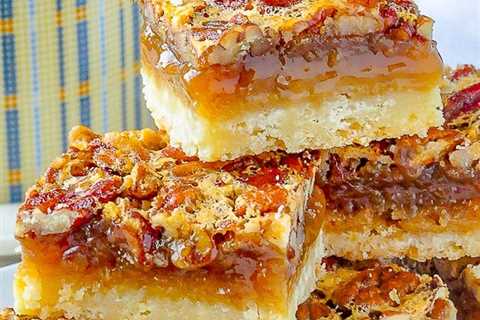 The Best Pecan Pie Bars. So easy to make!