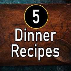 5 Dinner Recipes Indian | Quick & Easy Dinner Ideas | Healthy Dinner Recipes |Instant Dinner..