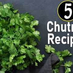 5 Chutney Recipes | South Indian Chutney Recipes | Chutney For Idli Dosa | Side Dish For Idli Dosa