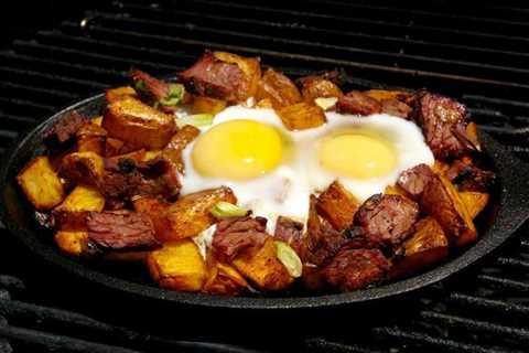 Leftover Brisket Hash and Eggs