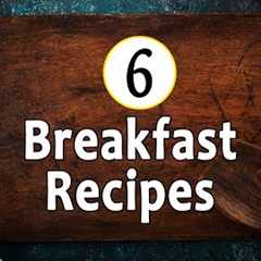 6 Quick & Easy Breakfast Recipe | Healthy Indian Breakfast Recipe | Simple Breakfast Recipe |..