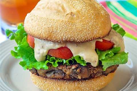 Vegetarian Mushroom Burger