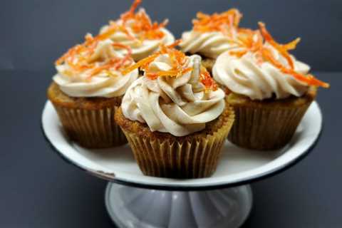 Carrot Cake Cupcakes with Spiced Cream Cheese Frosting - Wicked Handy