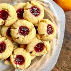 Easy Lemon Thumbprint Cookies with Raspberry Jam