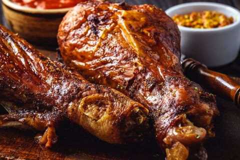 Bourbon Brined Turkey Legs